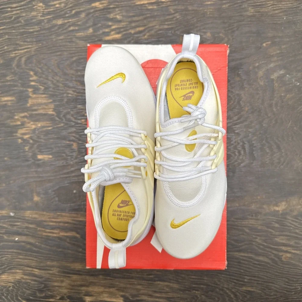 Size 6 - Nike Air Presto White Vivid Sulfur Gum W